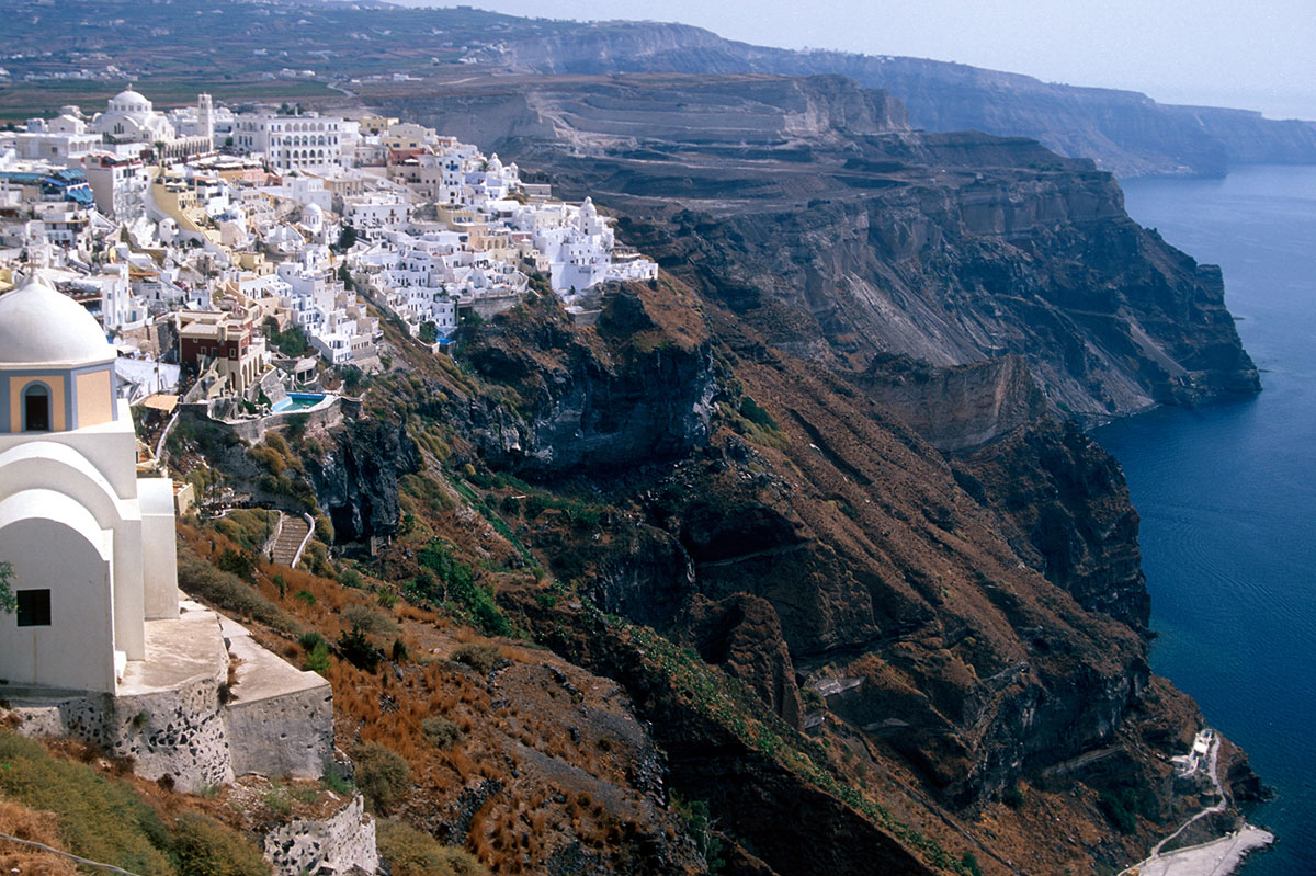 Die Vulkaninsel Santorin