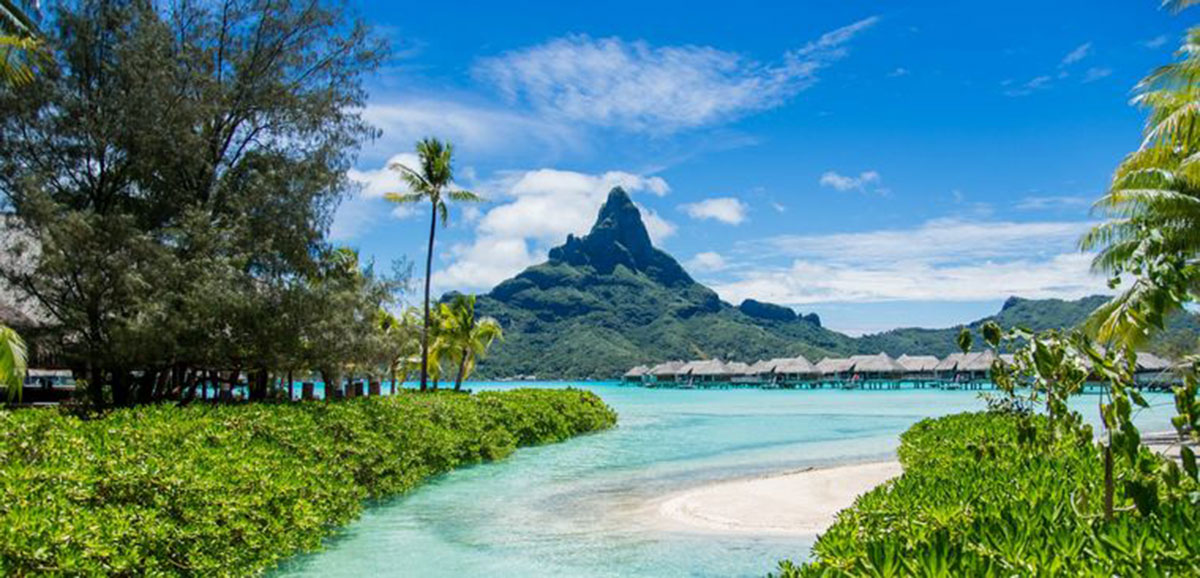 Unverwechselbar: die Insel Bora Bora