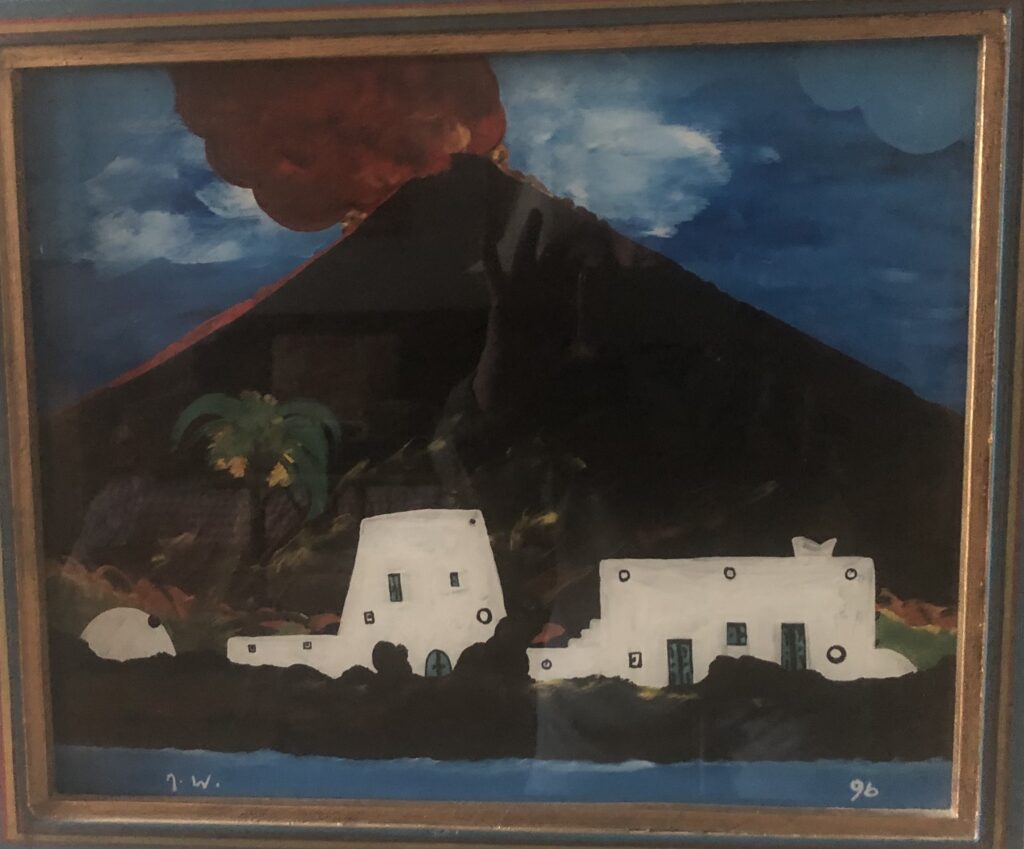 Das Bild war ein Geburtstagsgeschenk des deutschen Malers Jürgen Wegner