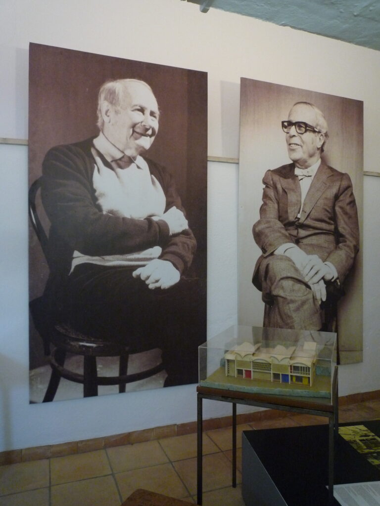 Joan Miró und sein Freund, der Architekt Josep Lluis Sert