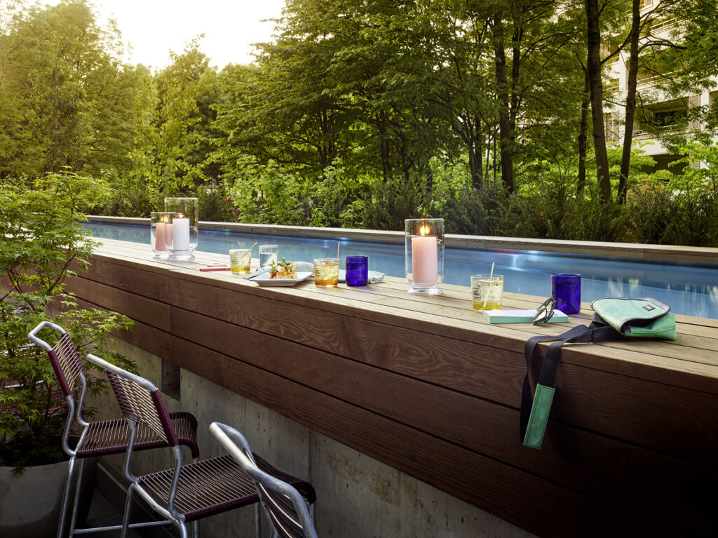 Der neue Pool des 25hours Hotels Zürich West